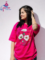 লেডিস ড্রপ শোল্ডার টি-শার্ট (SUNNY DAYS)