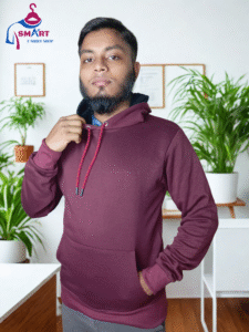 Maroon Solid hoodie