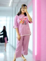 Light purple drop shoulder