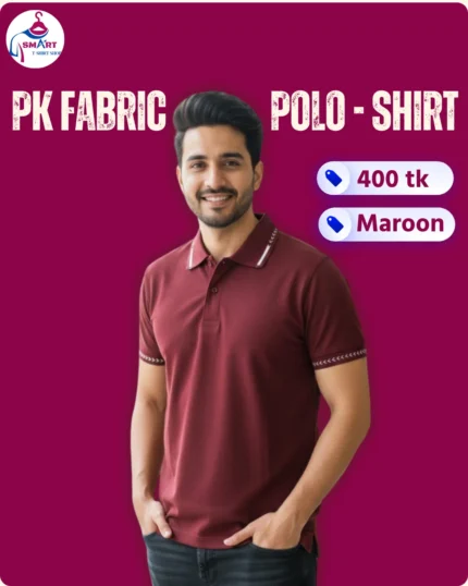 China PK Fabric polo shirt (Maroon)