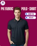 China PK Fabric polo shirt (Black)