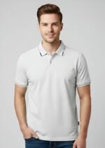 China PK Fabric polo shirt (White)